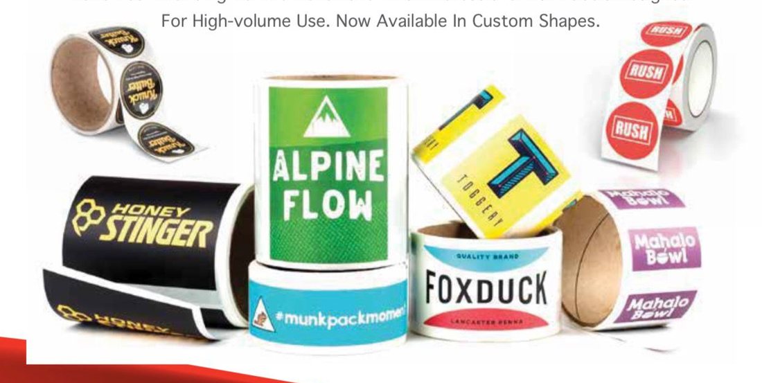 Custom printed Cedar Pack roll labels